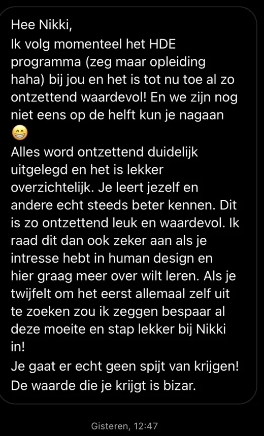 Klantbericht 009, reacties op lessen en trainingen