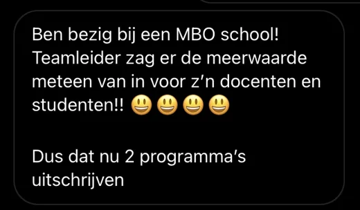 Klantbericht 010, reacties op lessen en trainingen