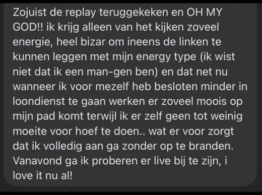 Klantbericht 015, reacties op lessen en trainingen