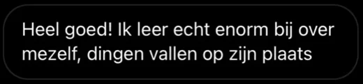 Klantbericht 017, reacties op lessen en trainingen
