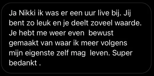Klantbericht 030, reacties op lessen en trainingen