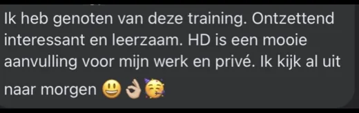 Klantbericht 037, reacties op lessen en trainingen