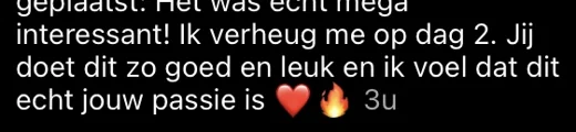 Klantbericht 048, reacties op lessen en trainingen