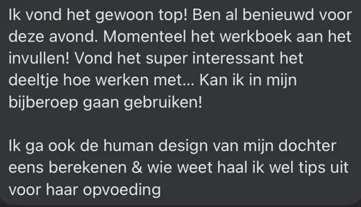Klantbericht 061, reacties op lessen en trainingen