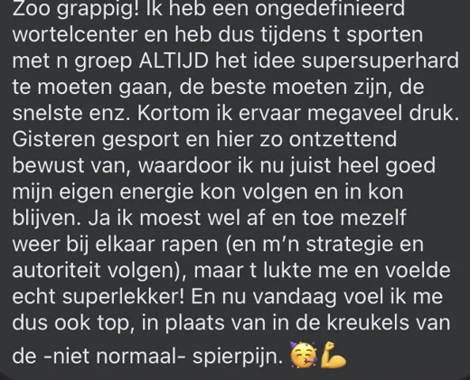 Klantbericht 101, reacties op lessen en trainingen