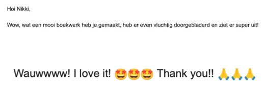 Klantbericht 133, over de persoonlijke handleiding