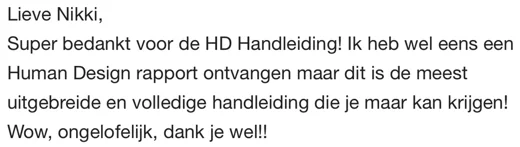 Klantbericht 139, over de persoonlijke handleiding