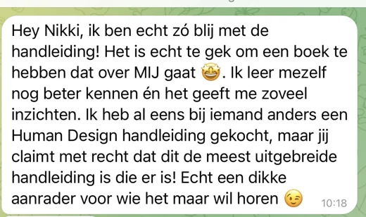 Klantbericht 143, over de persoonlijke handleiding