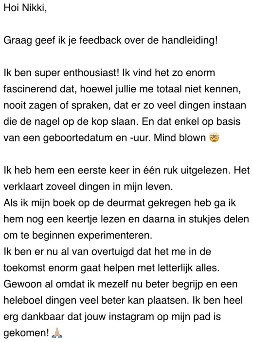 Klantbericht 145, over de persoonlijke handleiding