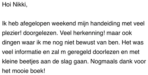 Klantbericht 146, over de persoonlijke handleiding