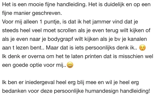 Klantbericht 155, over de persoonlijke handleiding